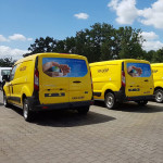 25 Ford Transit Customs Van Dorp installaties voorzien van huisstijl bestickering Blomsma Print & Sign fleetmarking